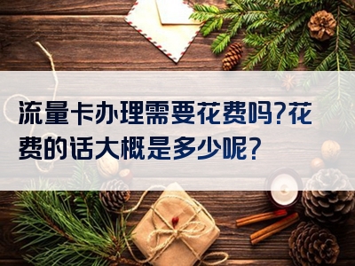流量卡办理需要花费吗？花费的话大概是多少呢？
