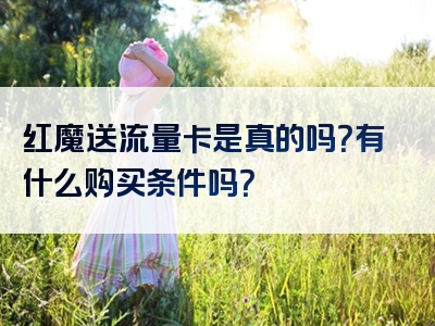 红魔送流量卡是真的吗？有什么购买条件吗？