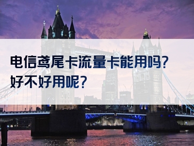 电信鸢尾卡流量卡能用吗？好不好用呢？