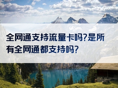 全网通支持流量卡吗？是所有全网通都支持吗？