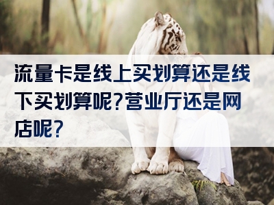 流量卡是线上买划算还是线下买划算呢？营业厅还是网店呢？